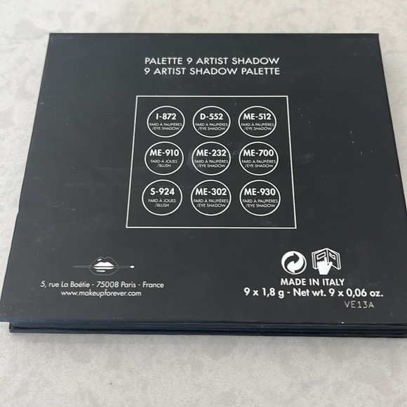 Make Up For Ever Eyeshadow Palette 9 Artist Shadow - Picture 3 of 3